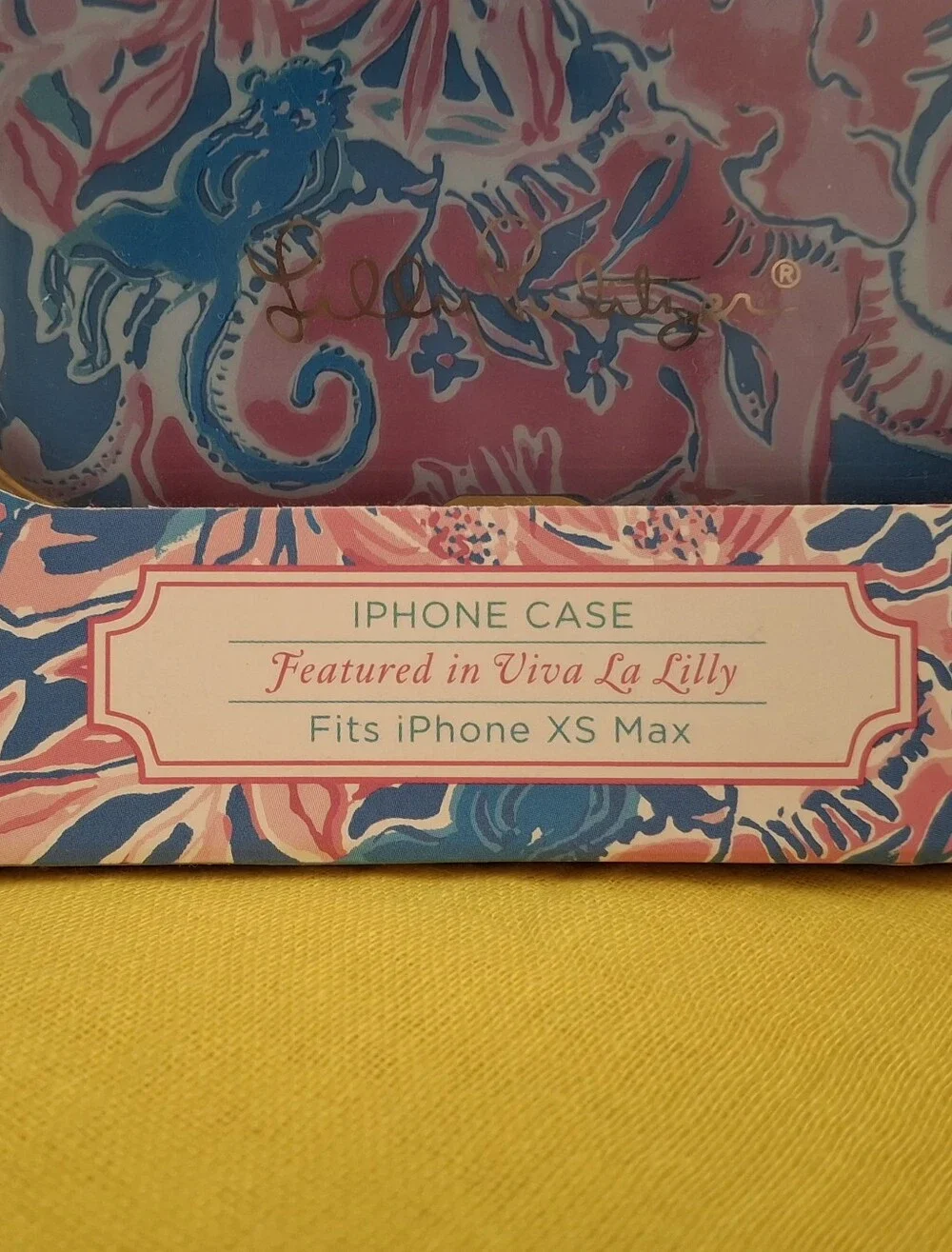Lilly Pulitzer Pink & Blue Floral iPhone XS Max Case - Tropical Bloom